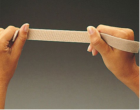 Loop tape elastic hvid 25 mm - rulle a 25 m