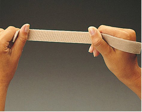 Loop tape elastic sort 25 mm - rulle a 25 m