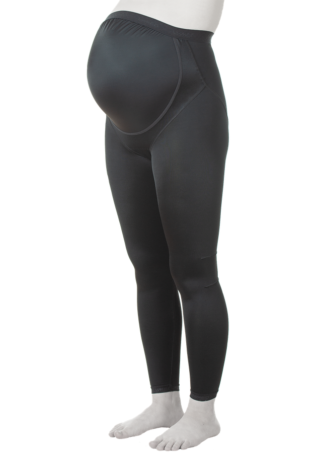 Kompressions bukser til den gravide mave - lngde til midt underben