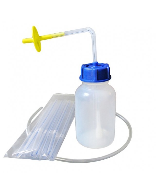 Cip-Kup Flaskest - 20cm slange, 1 Lip Blok (Mundstyk l. ca. 1,9cm), 1 Select Flow Ventil og 12sugerr