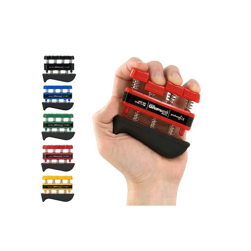 Gripmaster hnd- og fingertrner s&aelig;t med alle 5 farver